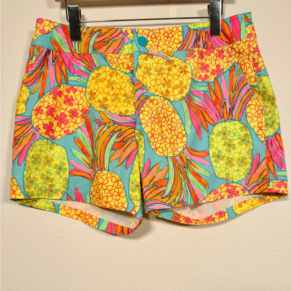Chubbies The Hooligans Neon Pineapple‎ Pockets Swim Trunks Shorts Men’s Sz M